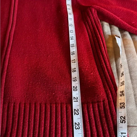 Charter Club Women's Red and Black Cardigan Sweater - Picture 7 of 9